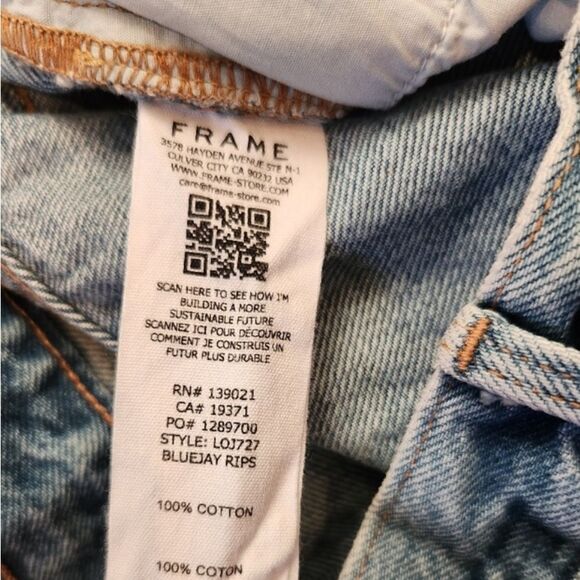 Frame Le Original Bluejay Rips Jeans - Picture 4 of 6